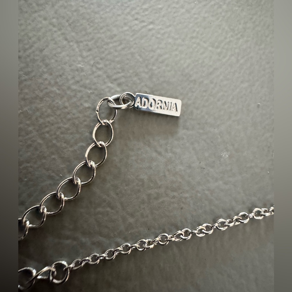 Adornia Moonstone & White Topaz Pendant - Picture 7 of 11